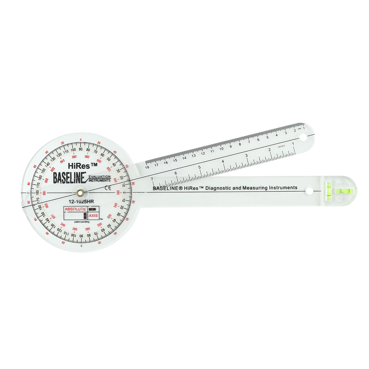 Baseline Absolute+Axis水平气泡塑料量角器