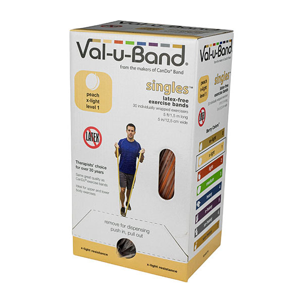 Val-u-Band盒装无乳胶弹力带-渐进式阻力训练带