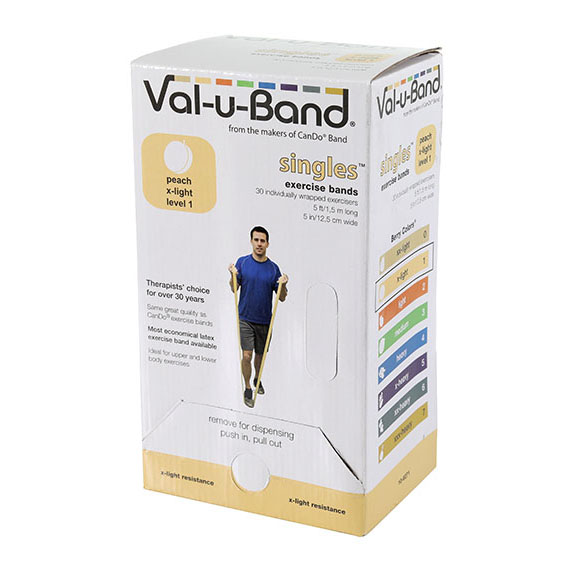 美国Val-u-Band盒装低粉弹力带-渐进式阻力训练带