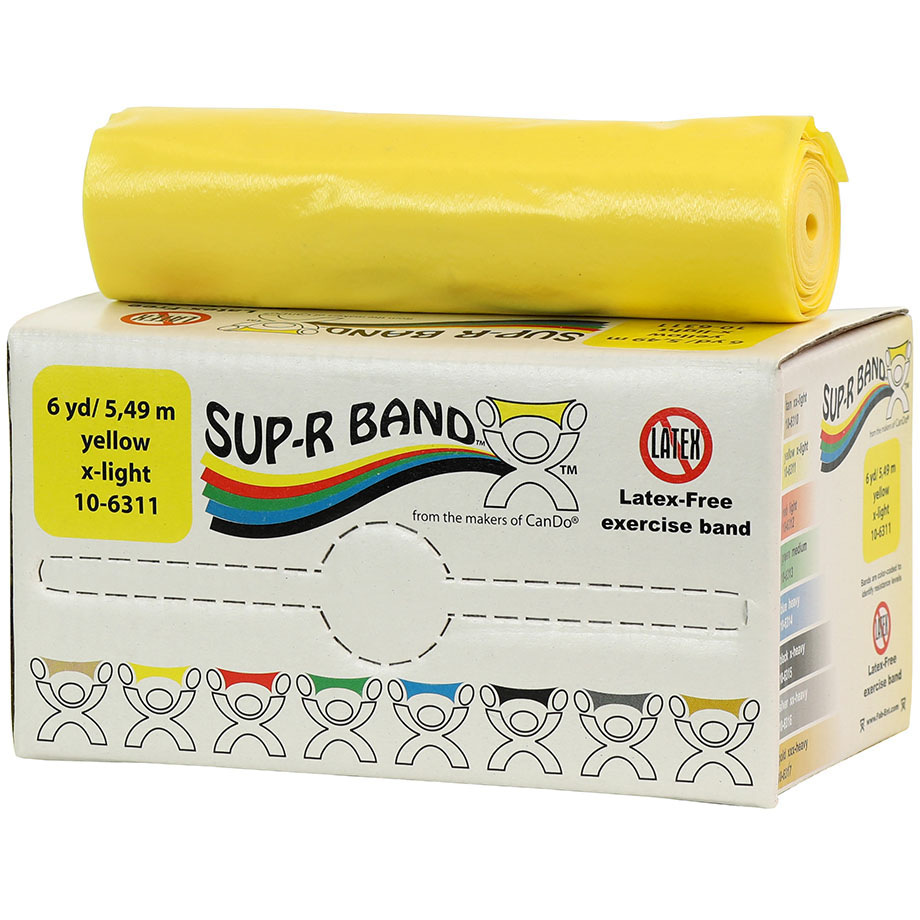 美国Sup-R Band盒装无乳胶弹性阻力训练带