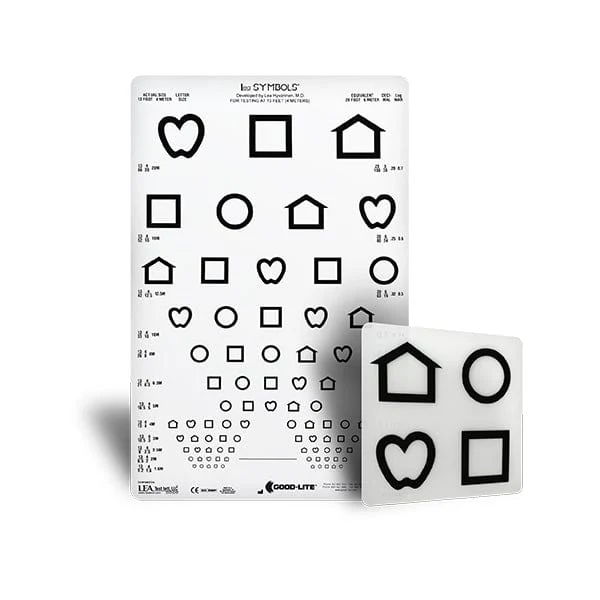 12行半透明远距离视觉图形卡-LEA SYMBOLS® 12-Line Translucent Distance Chart