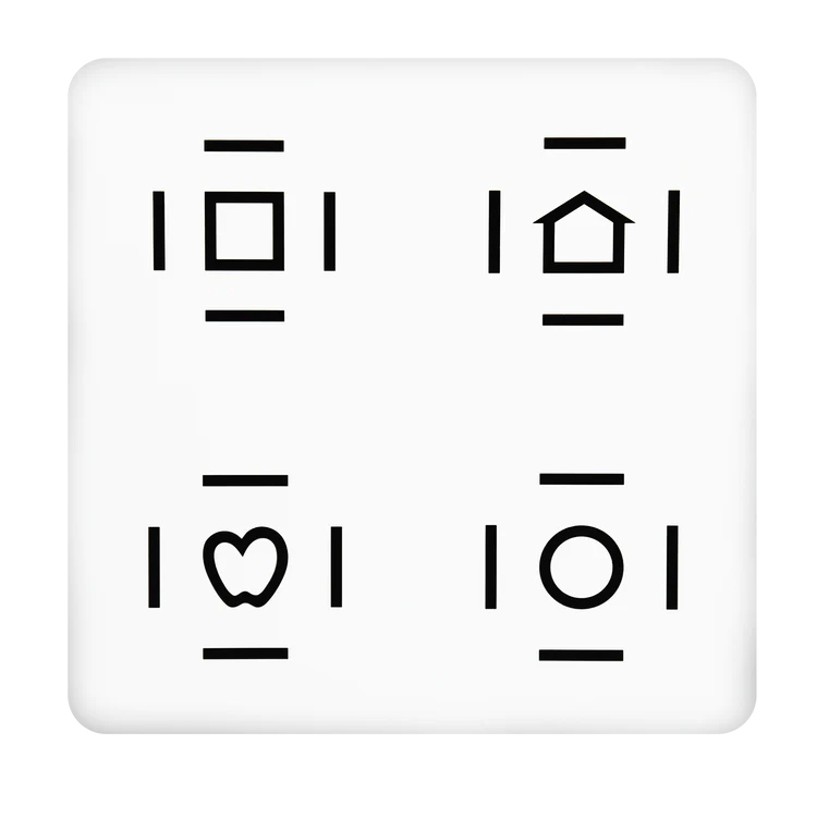 合围回应视觉卡-Crowded LEA SYMBOLS® Response Panel