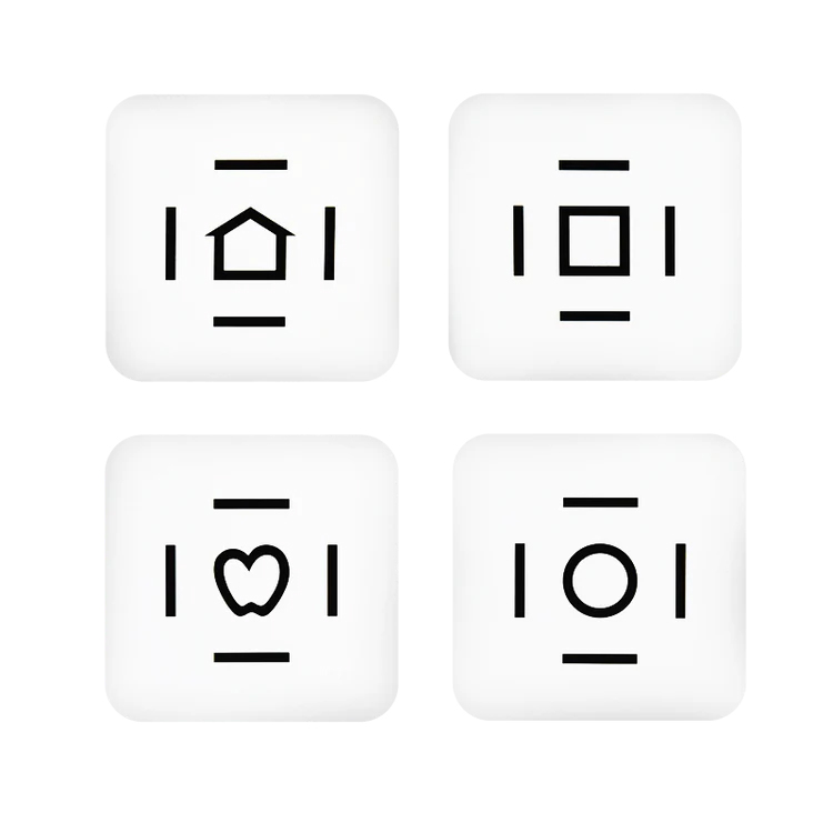 合围视觉图形抽认卡-Crowded LEA SYMBOLS® Flash Cards