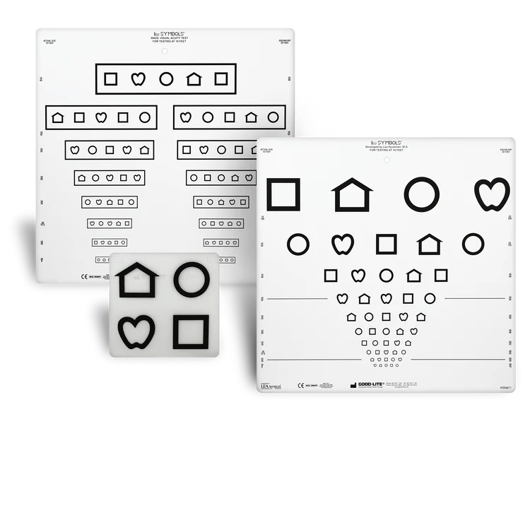 10行远距离图形视觉测试卡图-LEA SYMBOLS® 10 Line Distance Charts