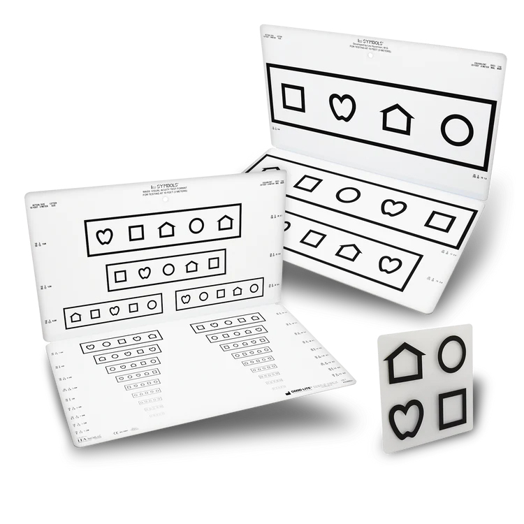 马萨诸塞远距离折叠视觉测试卡-LEA SYMBOLS® MASSACHUSETTS DISTANCE FOLDING CHART