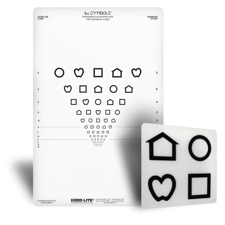 比例间隔视觉测试卡-LEA SYMBOLS® Proportional Spaced Chart